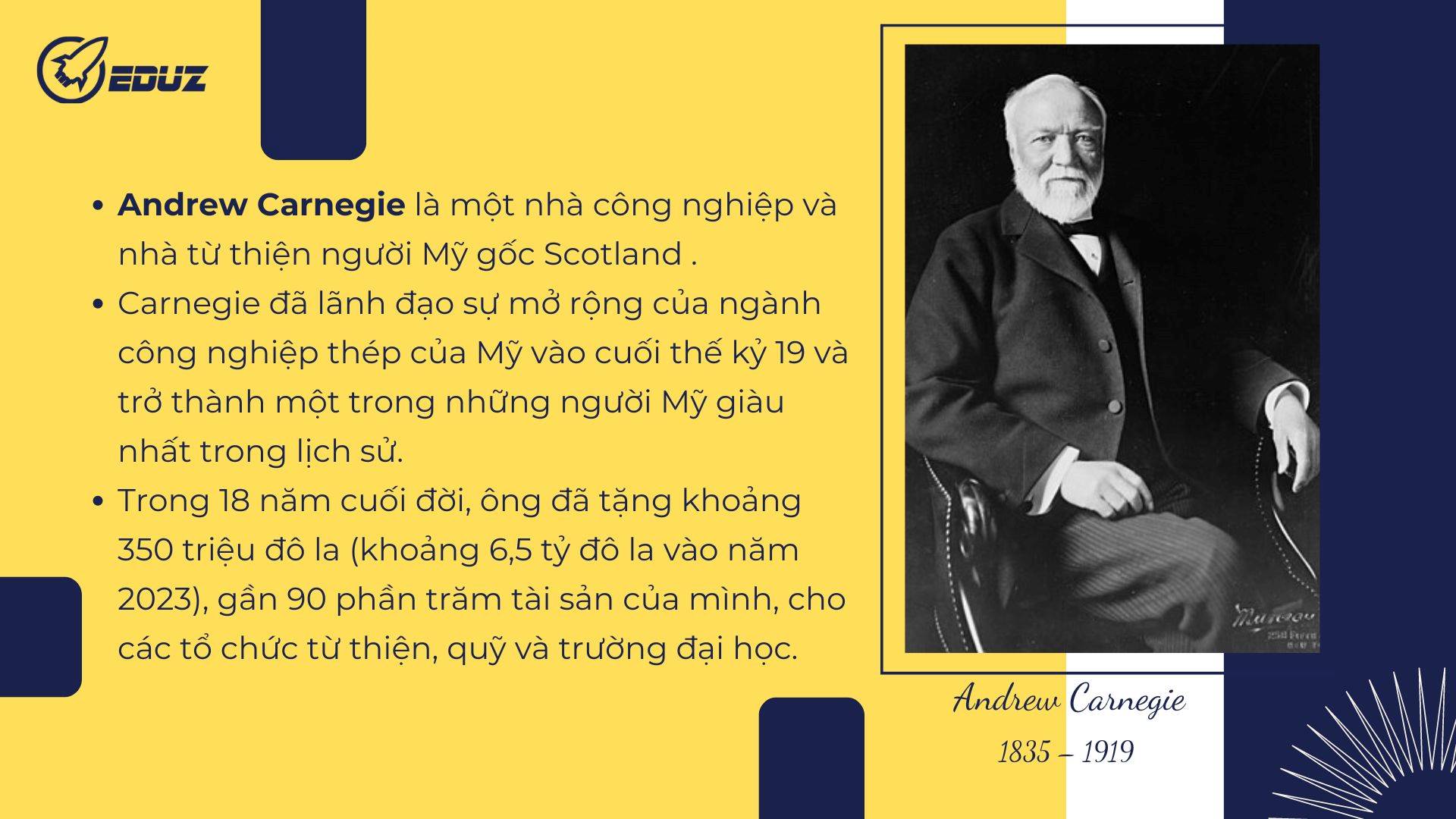 1. Vài nét về Andrew Carnegie: