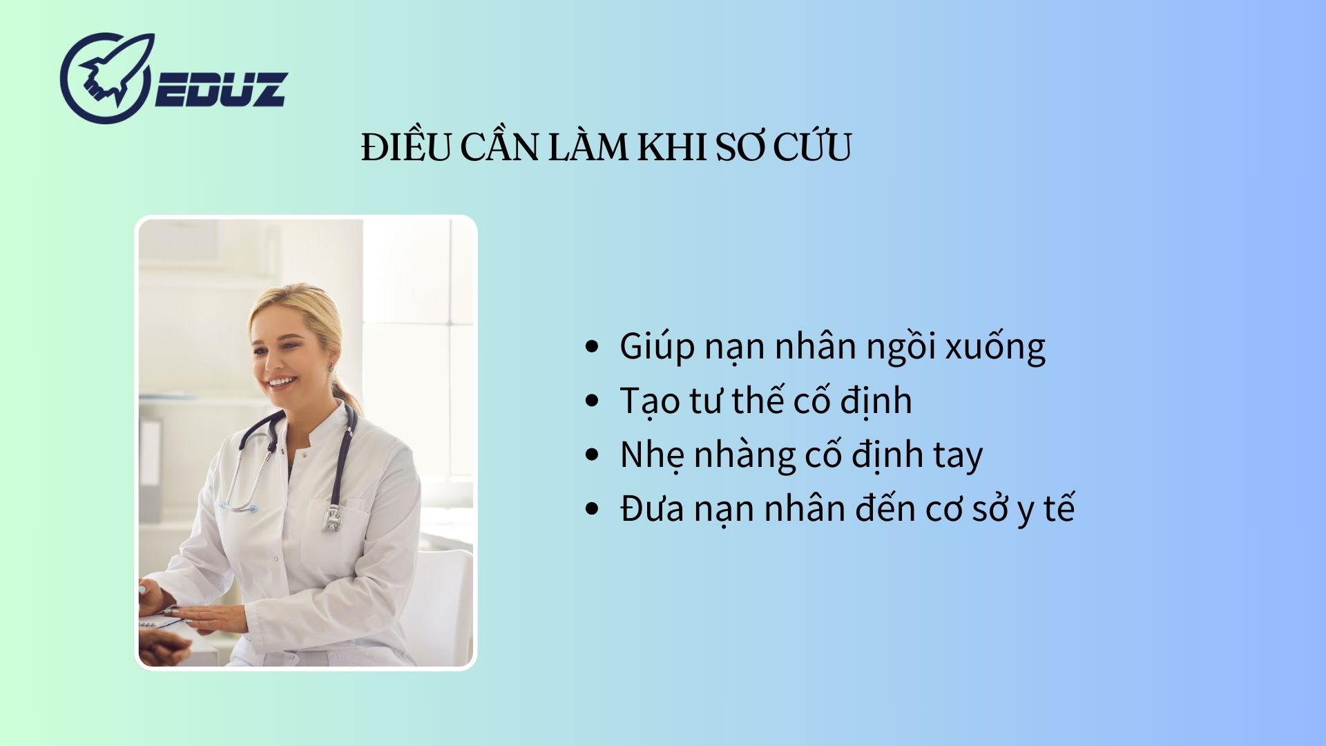 2. Cần làm gì khi sơ cứu