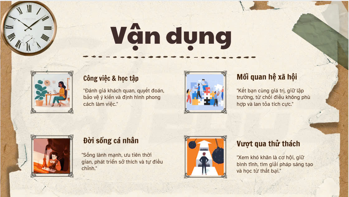 4. Vận dụng vào thực tế