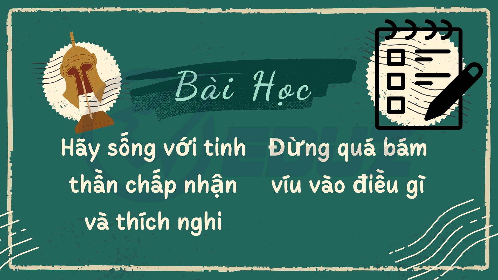 3. Bài học về sự tiếp diễn trong cuôc sống