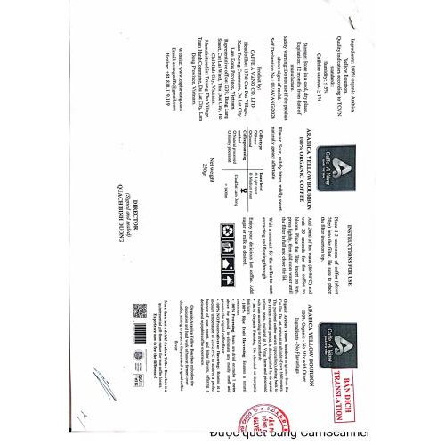 CÔNG VĂN BỔ SUNG NHÃN CÓ TIẾNG ANH