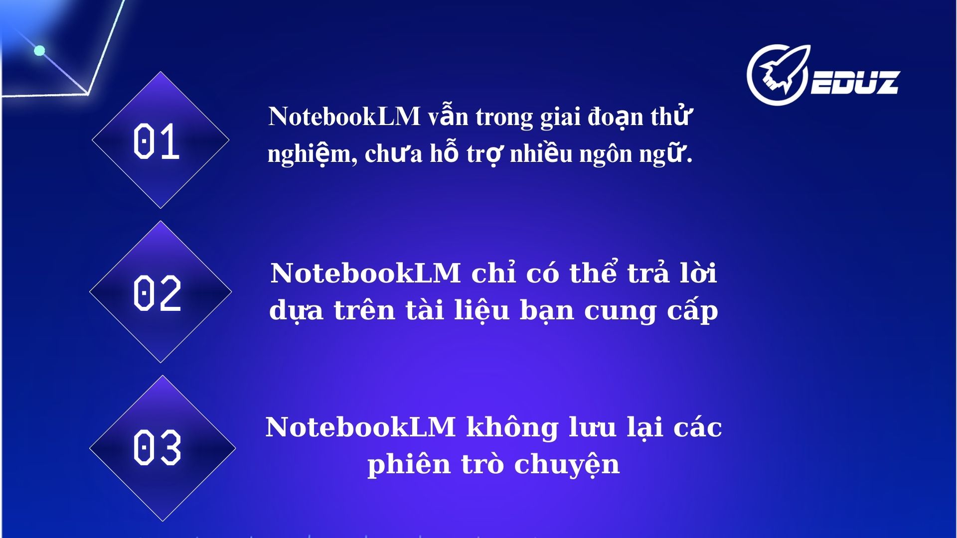 4. Hạn chế cần lưu ý