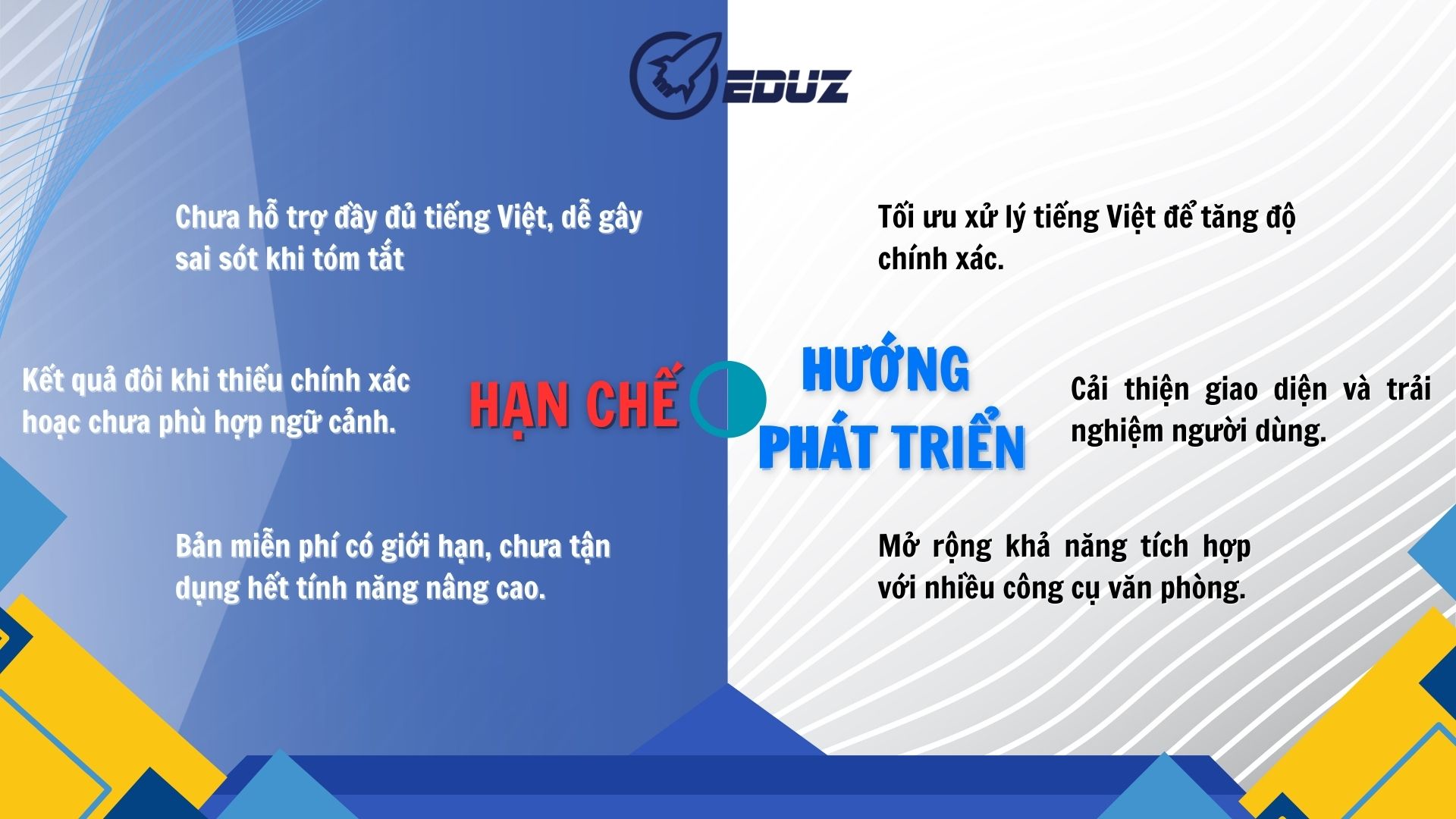 5. Hạn chế và hướng phát triển