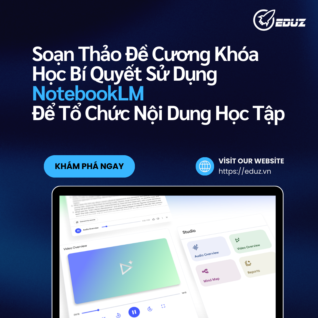 Soạn Thảo Đề Cương Khóa Học Bí Quyết Sử Dụng NotebookLM Để Tổ Chức Nội Dung Học Tập