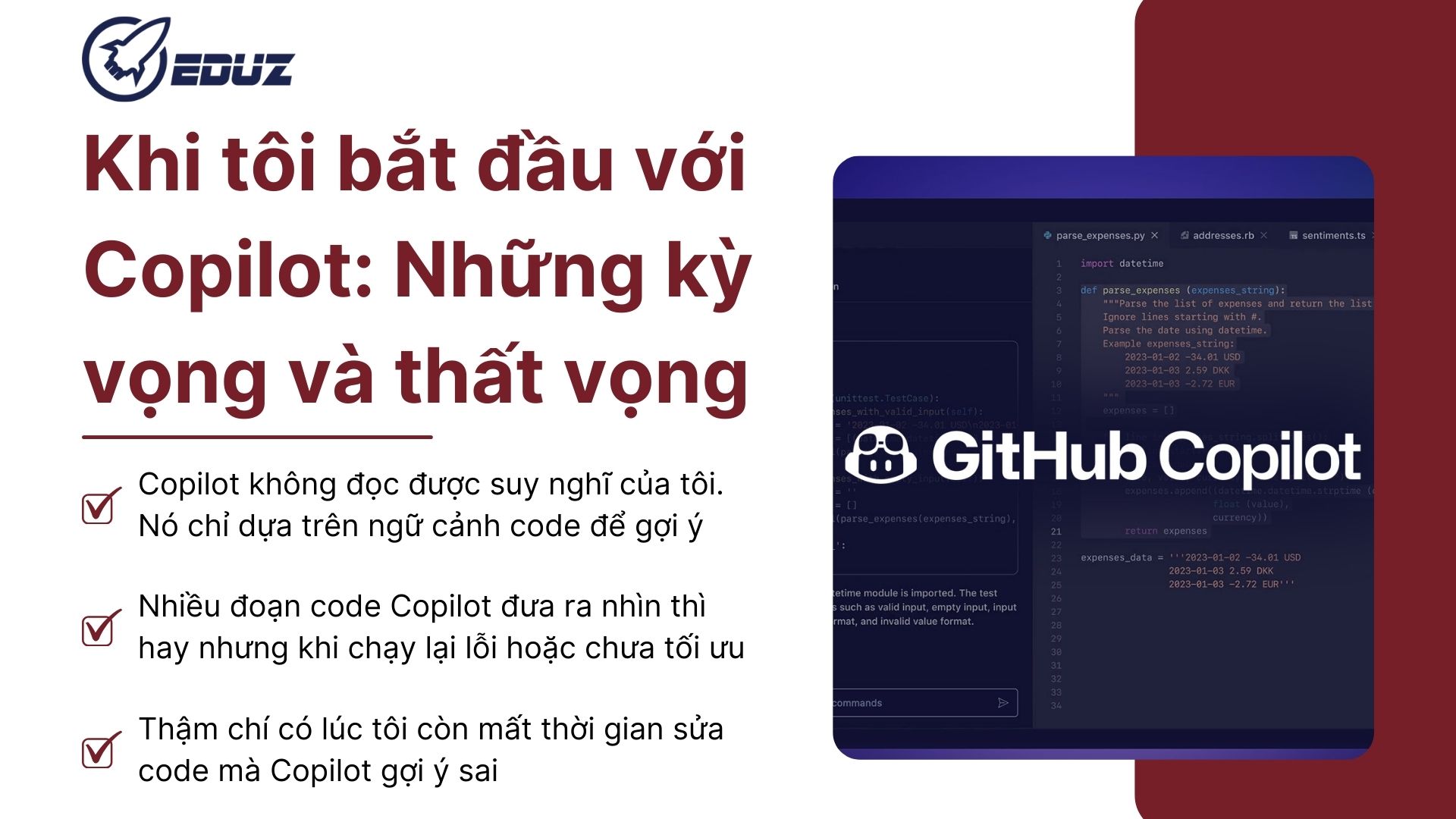 1. Khi tôi bắt đầu với Copilot: Những kỳ vọng và thất vọng