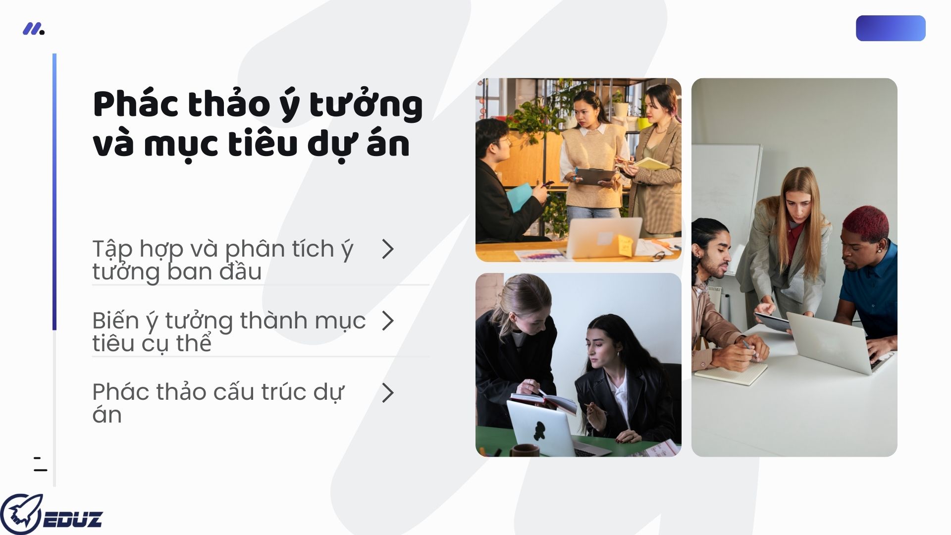 Giai đoạn 1: Phác thảo ý tưởng và mục tiêu dự án