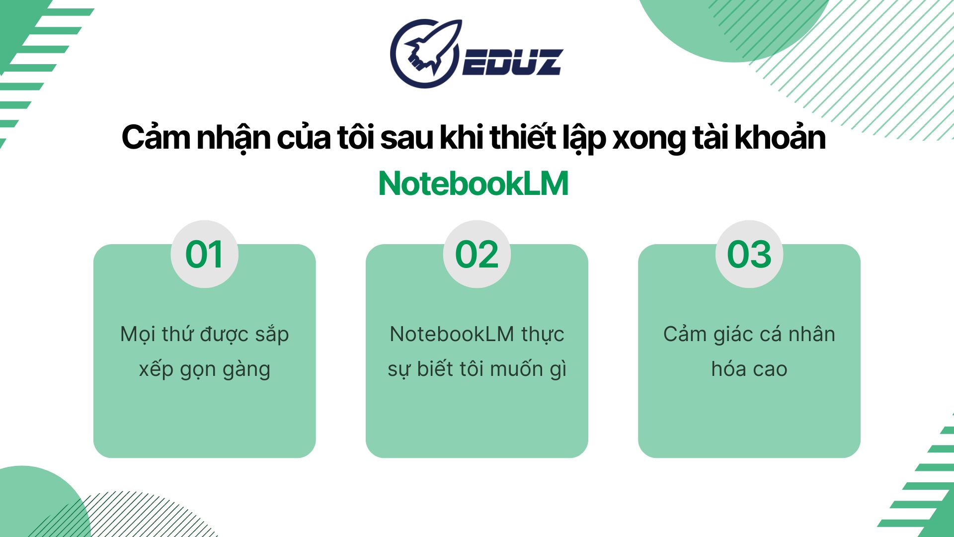 6. Cảm nhận của tôi sau khi thiết lập xong tài khoản NotebookLM