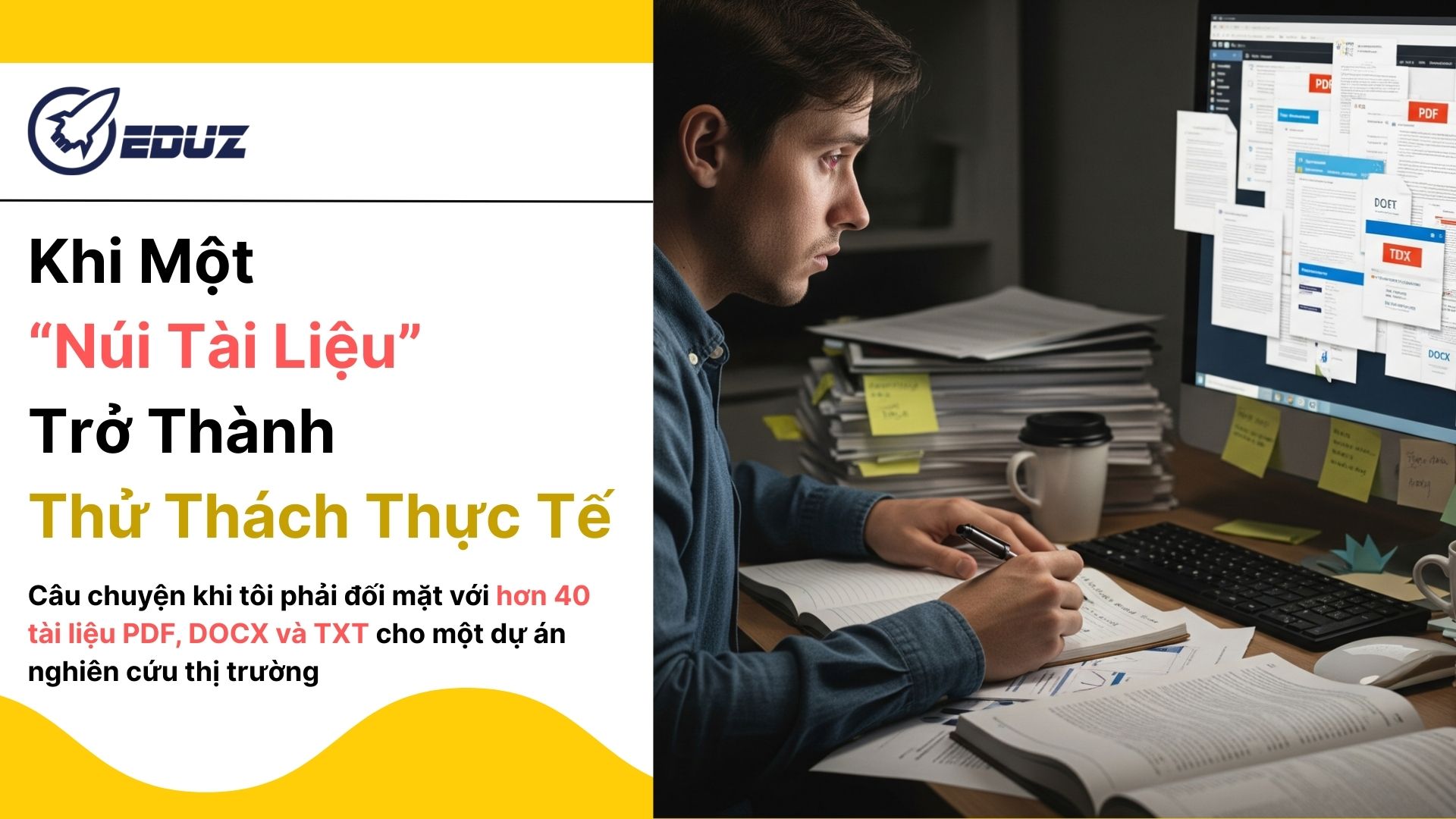 1. Khi một “núi tài liệu” trở thành thử thách thực tế