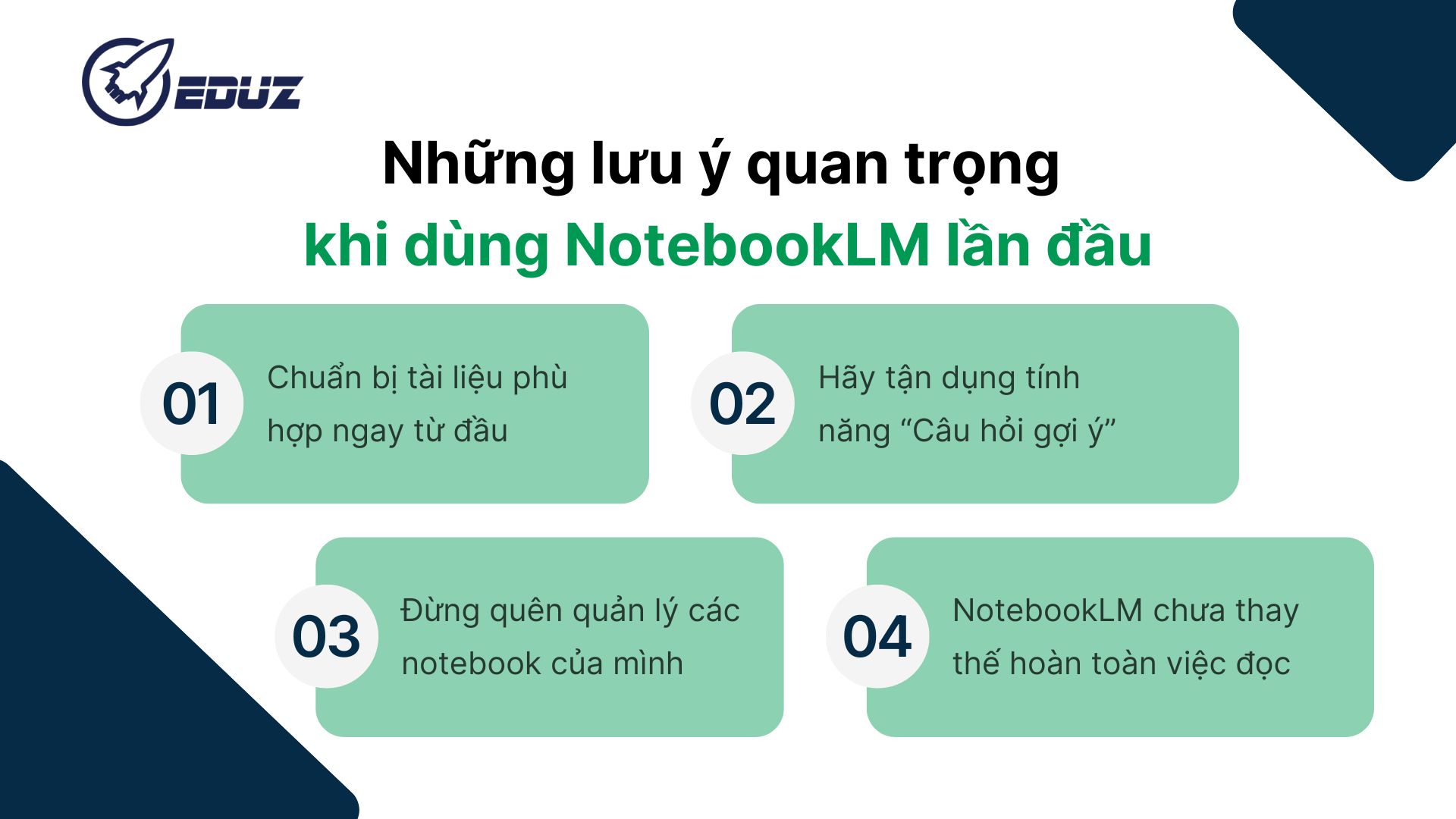 7. Những lưu ý quan trọng khi dùng NotebookLM lần đầu