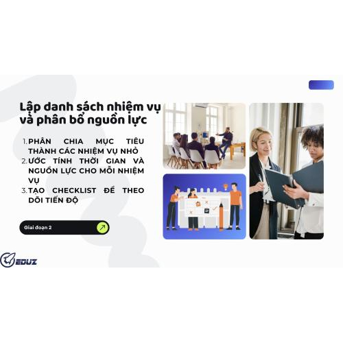Giai đoạn 2: Lập danh sách nhiệm vụ và phân bổ nguồn lực