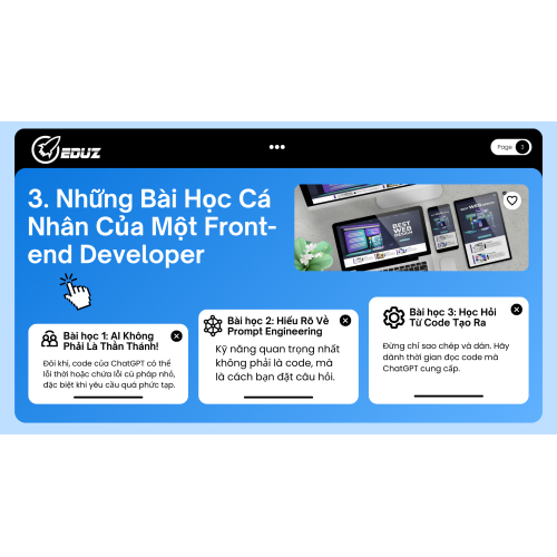 3. Những Bài Học Cá Nhân Của Một Front-end Developer