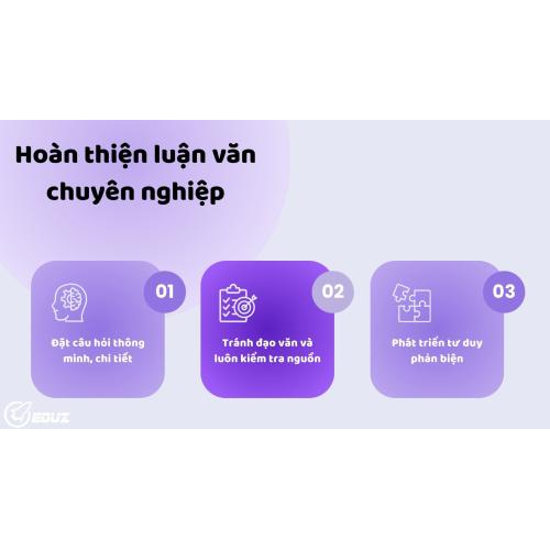 Lời khuyên của chuyên gia: Hoàn thiện luận văn chuyên nghiệp