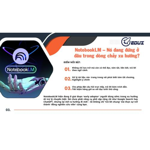 3. NotebookLM – Nó đang đứng ở đâu trong dòng chảy xu hướng?