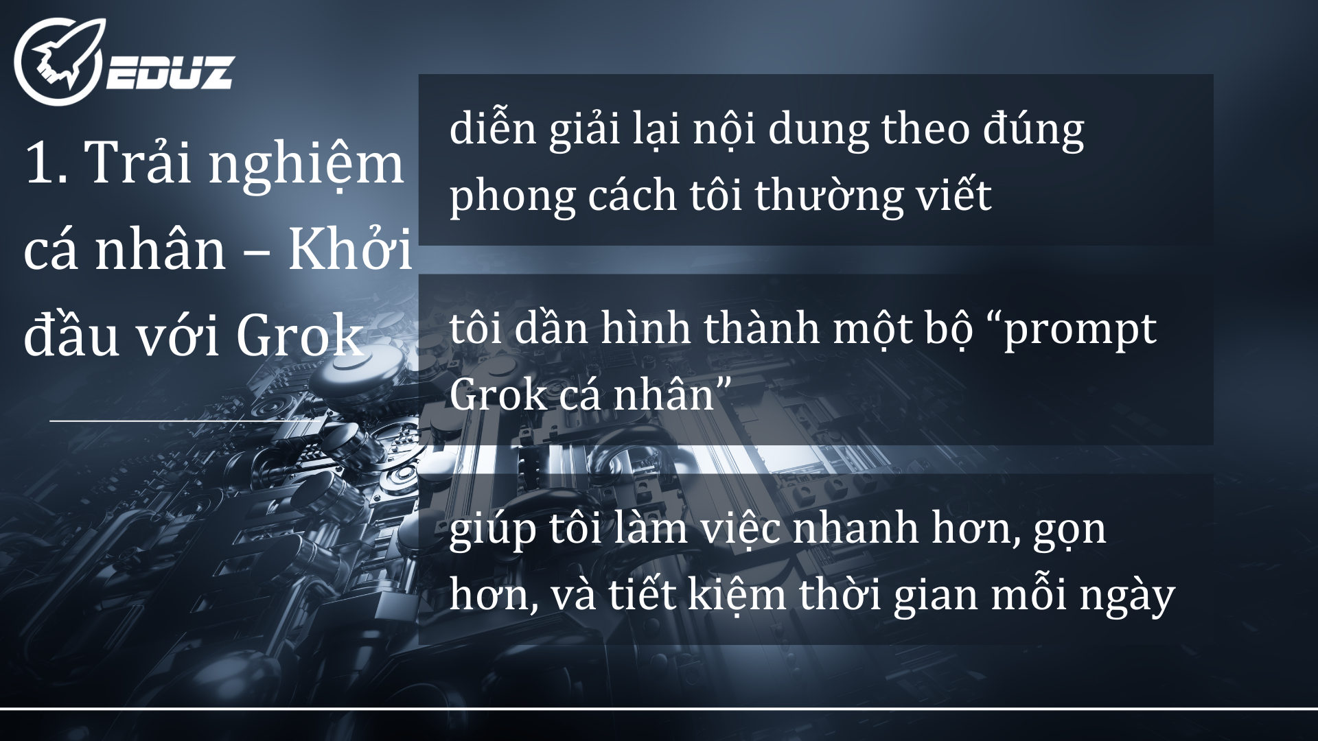 1.Trải nghiệm cá nhân – Khởi đầu với Grok