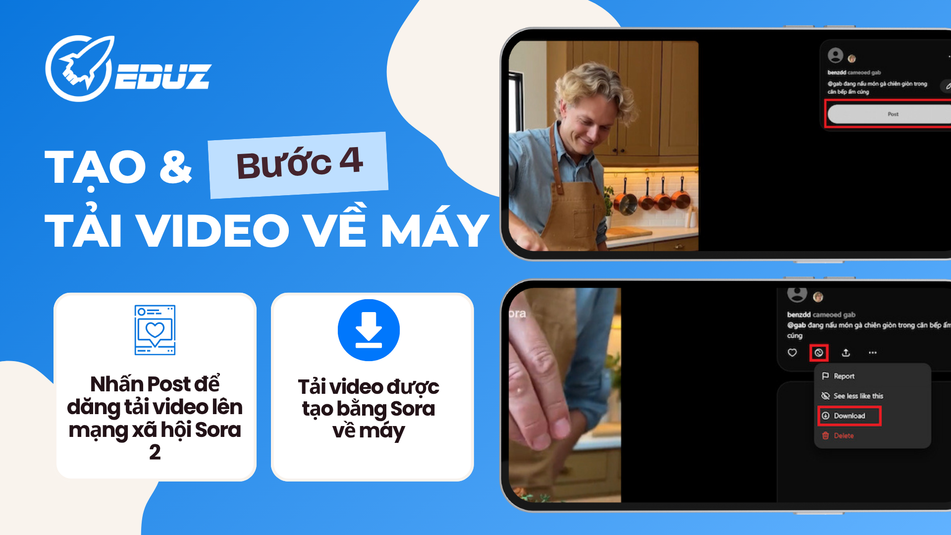 Bước 4: Tạo Và Tải Video Về Máy
