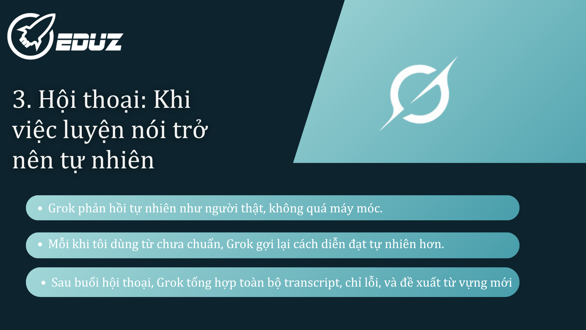 3. Hội thoại: Khi việc luyện nói trở nên tự nhiên
