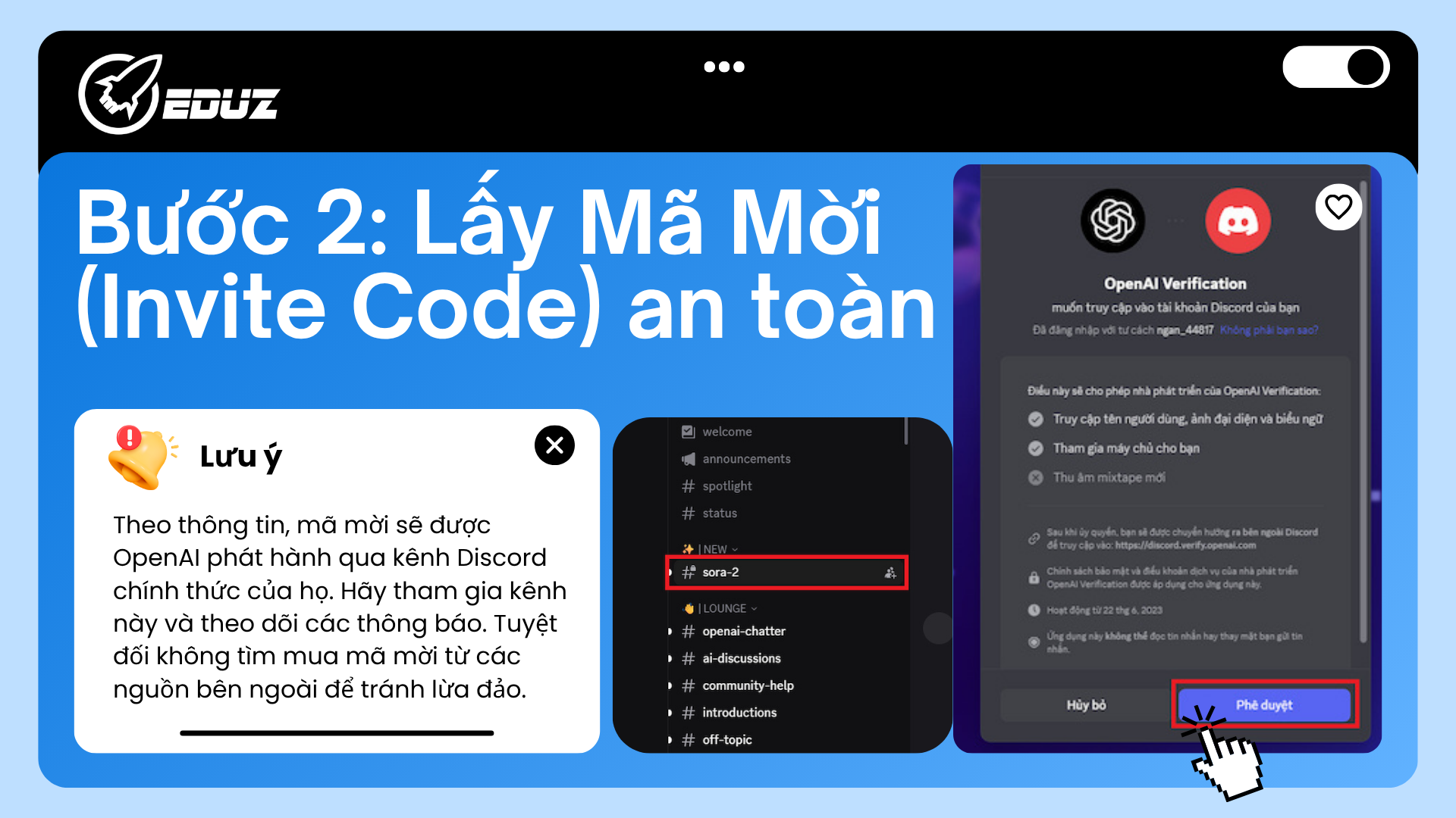 Bước 2: Lấy Mã Mời (Invite Code) an toàn