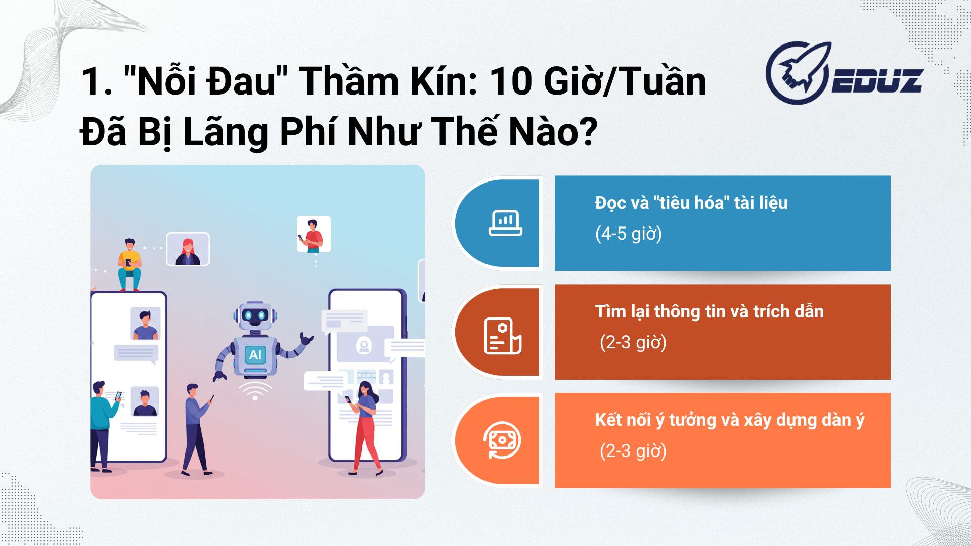 1. "Nỗi Đau" Thầm Kín: 10 Giờ/Tuần Đã Bị Lãng Phí Như Thế Nào?