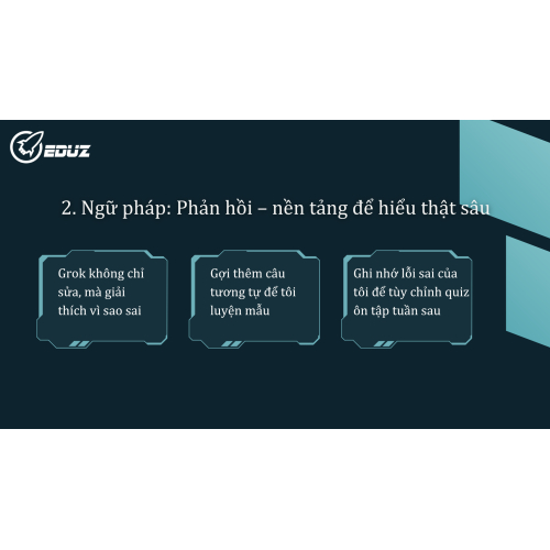 2. Ngữ pháp: Phản hồi – nền tảng để hiểu thật sâu