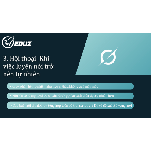 3. Hội thoại: Khi việc luyện nói trở nên tự nhiên