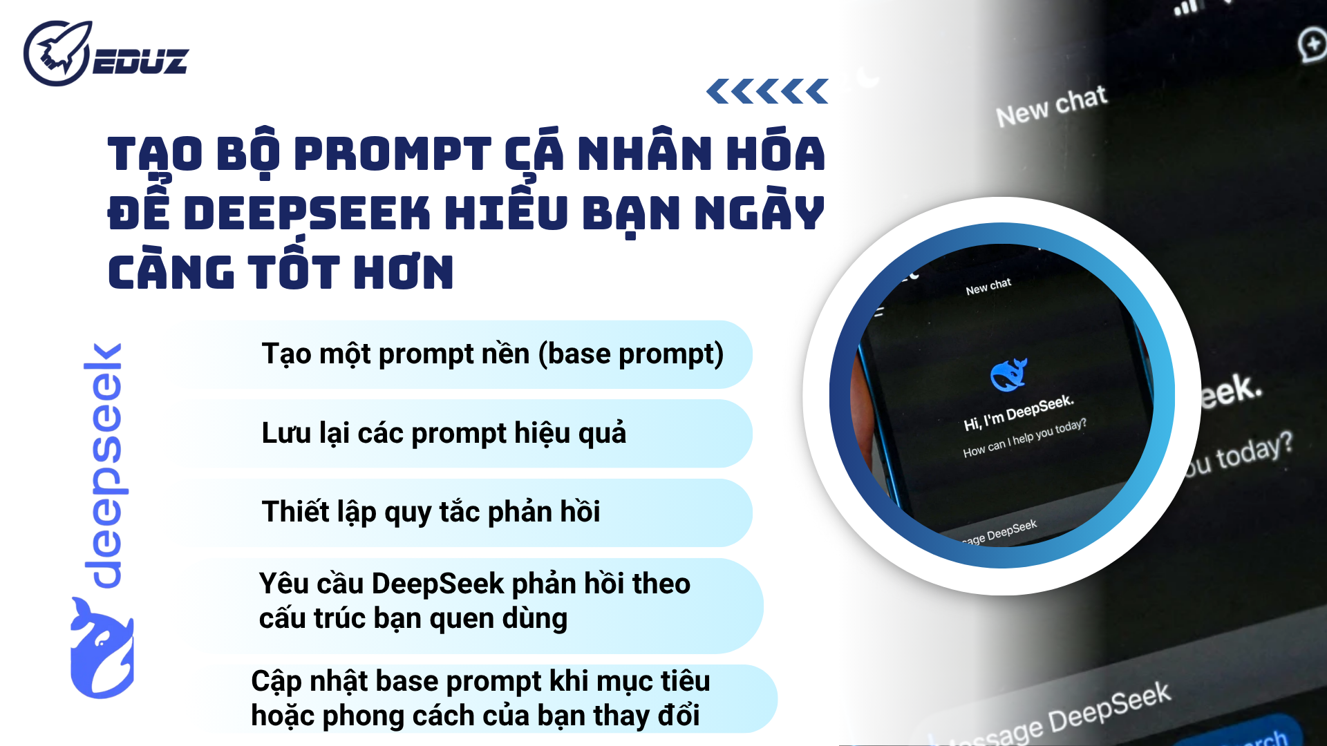 4. Tạo Bộ Prompt Cá Nhân Hóa Để DeepSeek Hiểu Bạn Ngày Càng Tốt Hơn