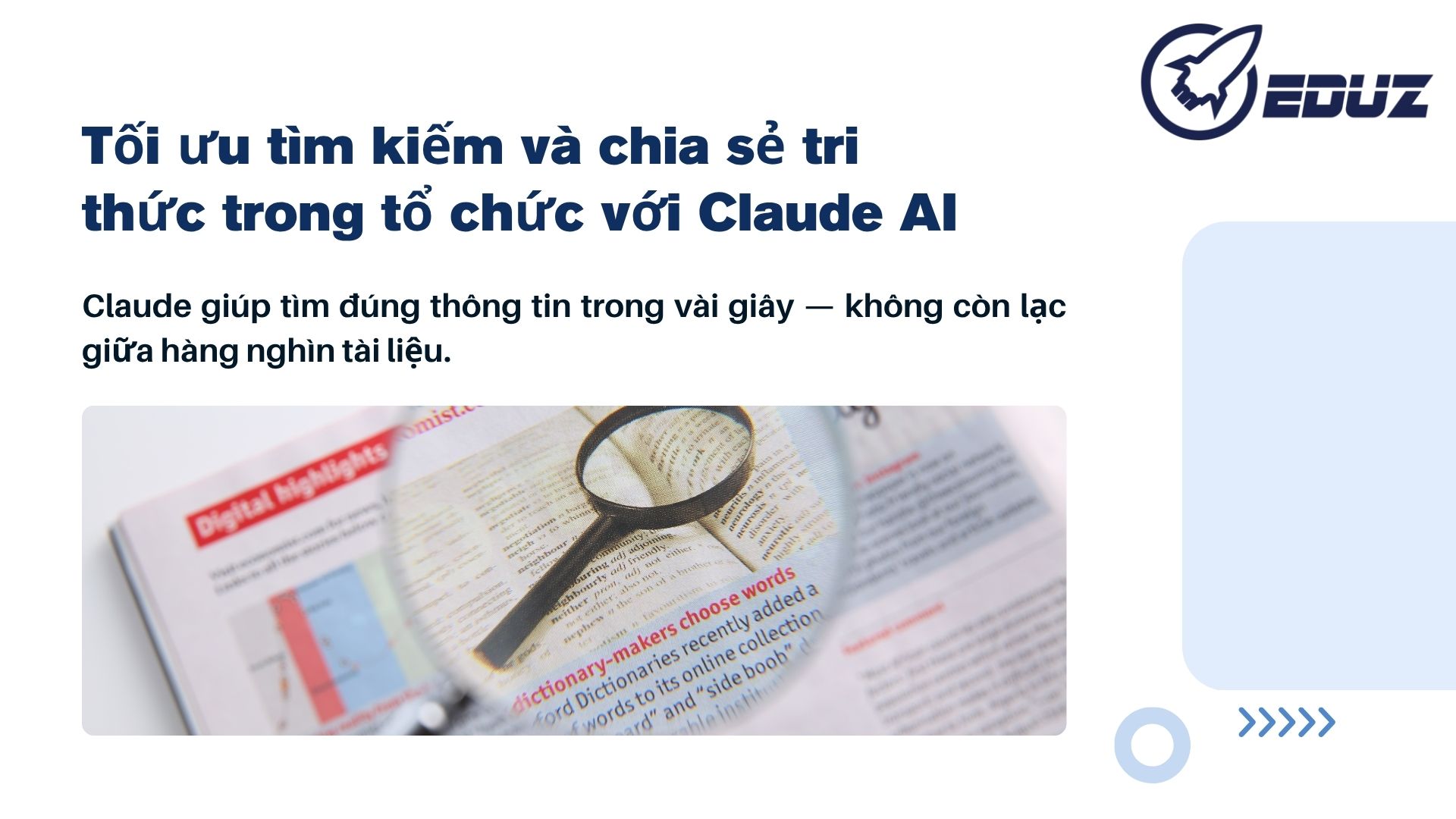 3. 3. Tối ưu tìm kiếm và chia sẻ tri thức trong tổ chức với Claude