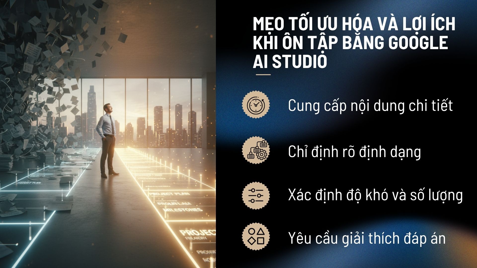 Mẹo tối ưu hóa và lợi ích khi ôn tập bằng Google AI Studio