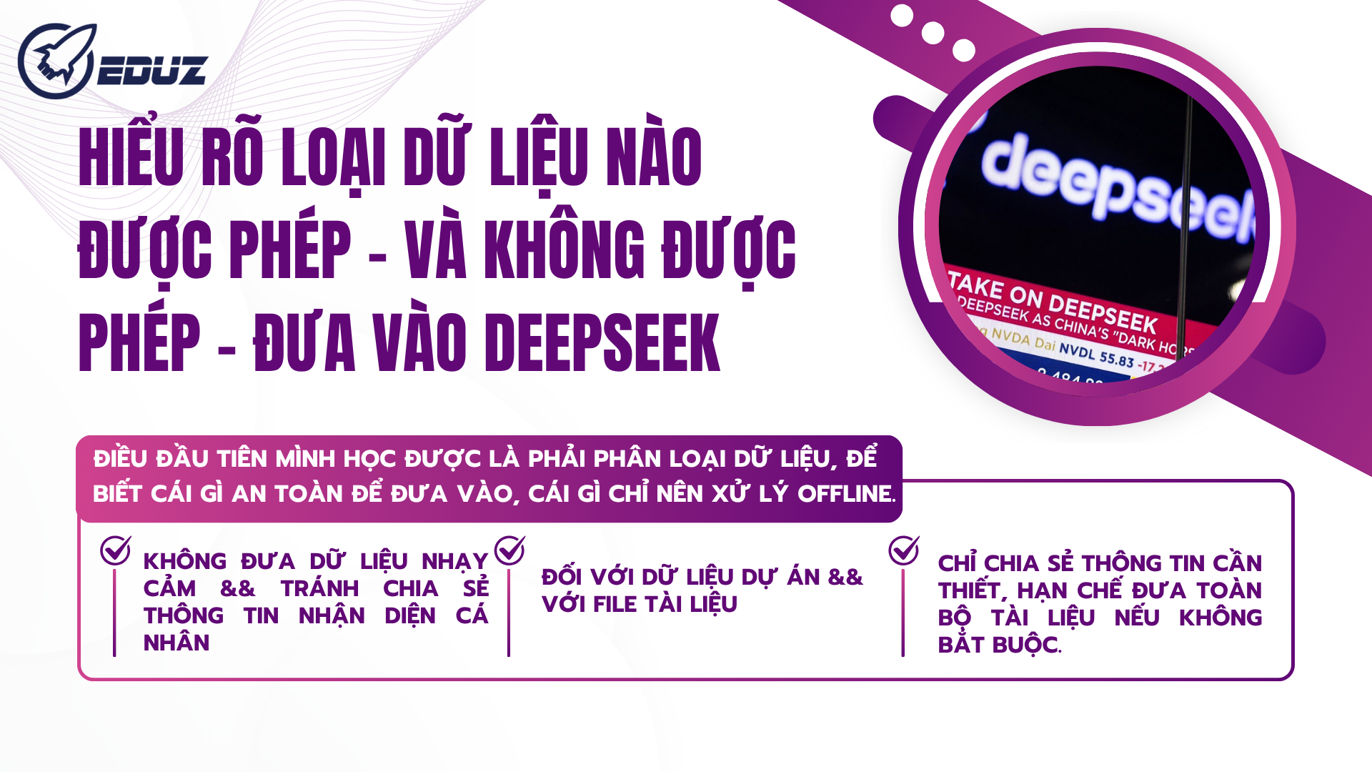 1. Hiểu Rõ Loại Dữ Liệu Nào Được Phép – Và Không Được Phép – Đưa Vào DeepSeek
