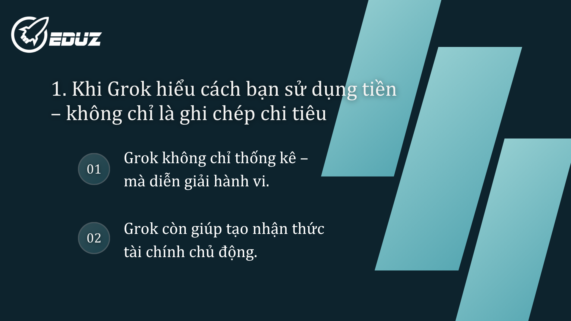 1. Khi Grok hiểu cách bạn sử dụng tiền – không chỉ là ghi chép chi tiêu
