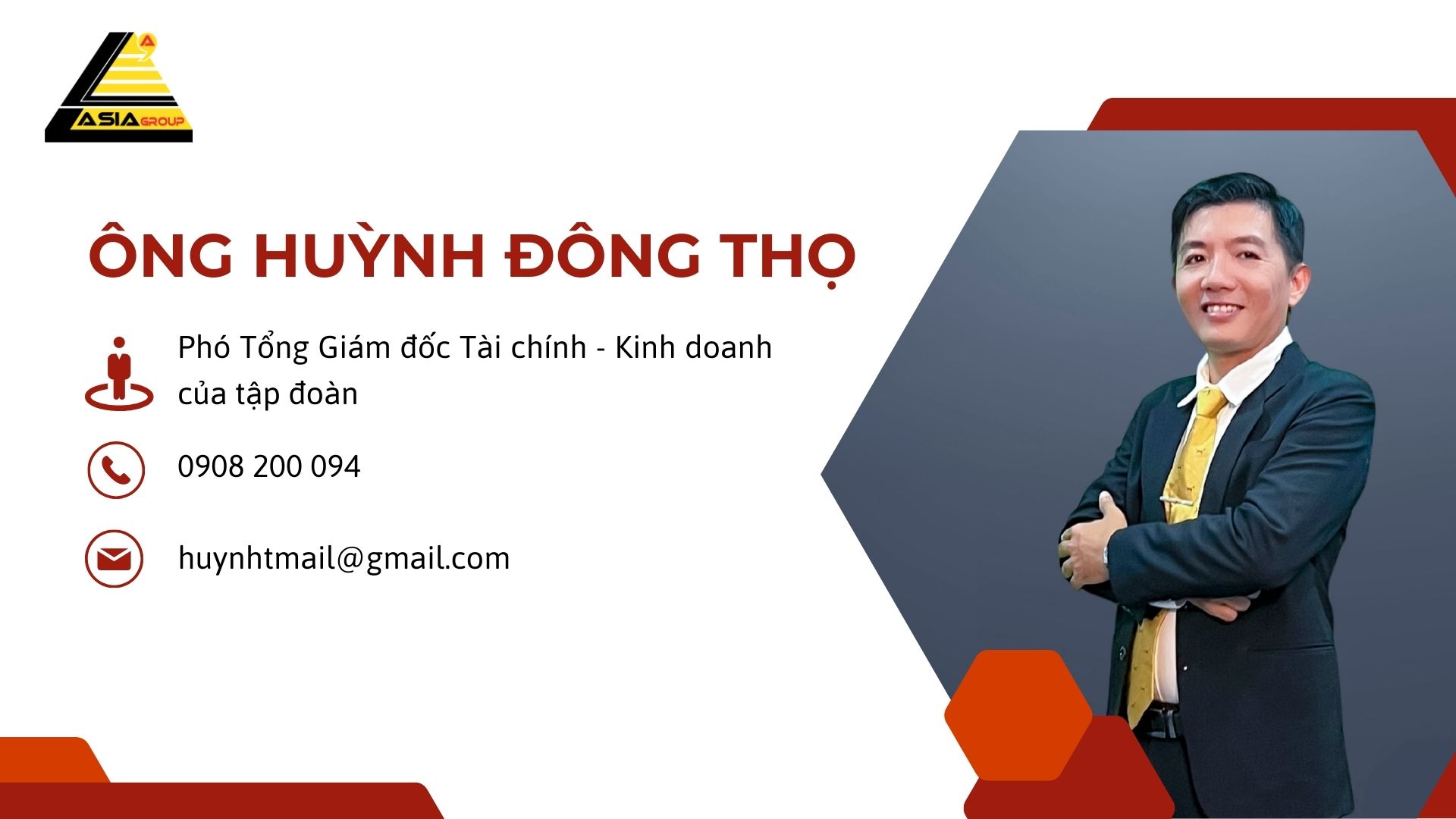 3. Ông: Huỳnh Đông Thọ