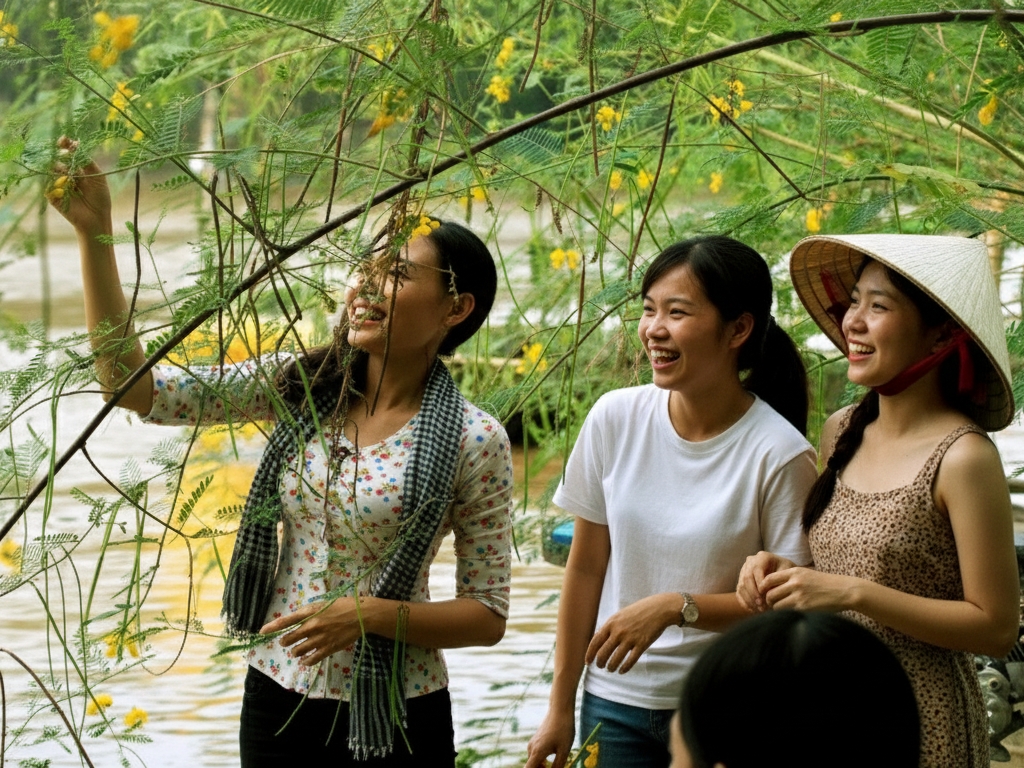 Hái bông điên điển – Ngắm miền Tây thay áo
