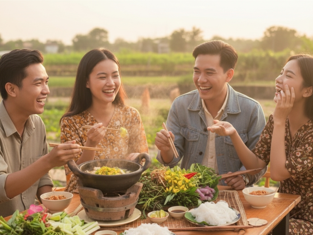Lẩu cá linh bông điên điển – Hương vị mùa vàng miền sông nước