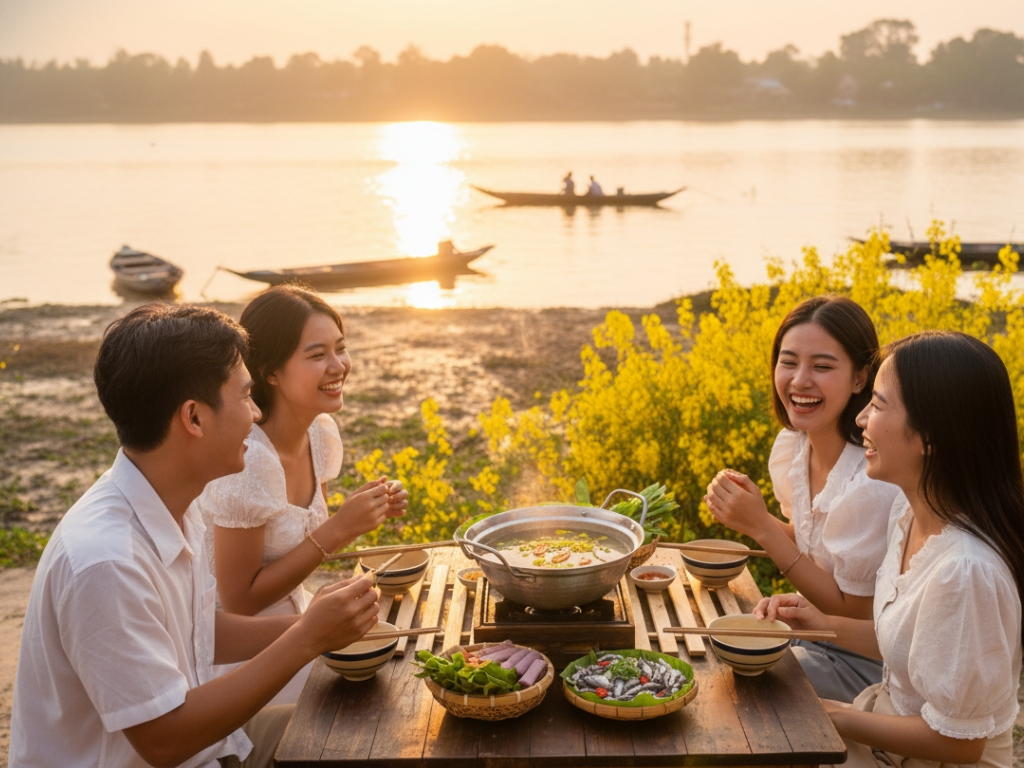 Lẩu mắm bông súng – Mộc mạc mà đậm đà