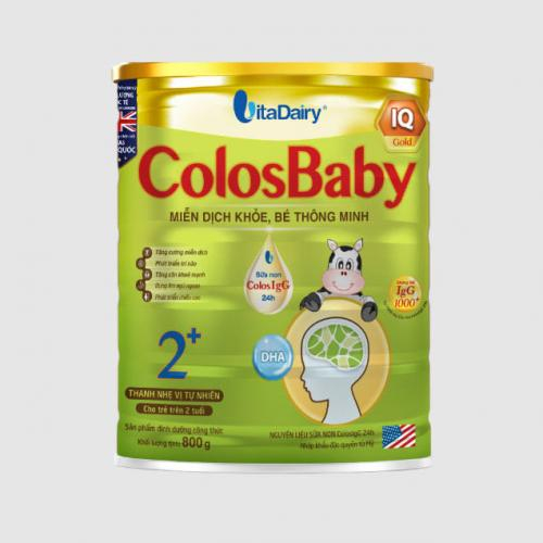 Sữa Bột ColosBaby IQ Gold 2+ Lon 800gr (1-2 Tuổi)