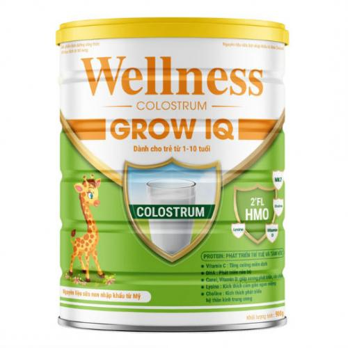 Sữa Wellness Colostrum Grow IQ Lon 900gr (1-10 Tuổi)