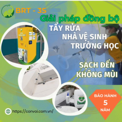 Giải Pháp Đồng Bộ BRT - 3S | Tẩy Rửa Nhà Vệ Sinh Trường