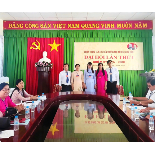 Đại hội đảng viên Chi bộ Trung tâm Xúc tiến Thương mại và Du lịch Hà Tiên lần thứ I, nhiệm kỳ 2025 - 2030