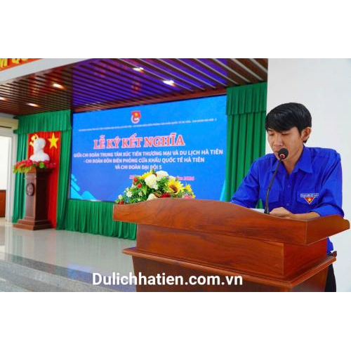 Chi Đoàn Trung Tâm XTTM&DL Hà Tiên Lễ Ký Kết Nghĩa Với Các Đơn Vị Lực Lượng Vũ Trang, Giai Đoạn 2026 - 2028