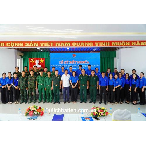 Chi Đoàn Trung Tâm XTTM&DL Hà Tiên Lễ Ký Kết Nghĩa Với Các Đơn Vị Lực Lượng Vũ Trang, Giai Đoạn 2026 - 2028